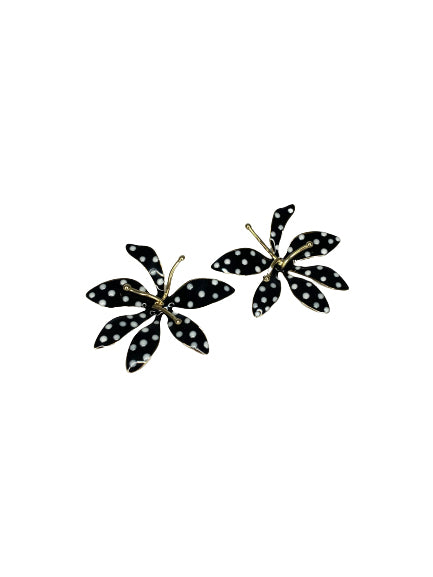Black and White Polka Dots Earrings