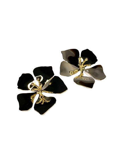 Gold Flower Earrings
