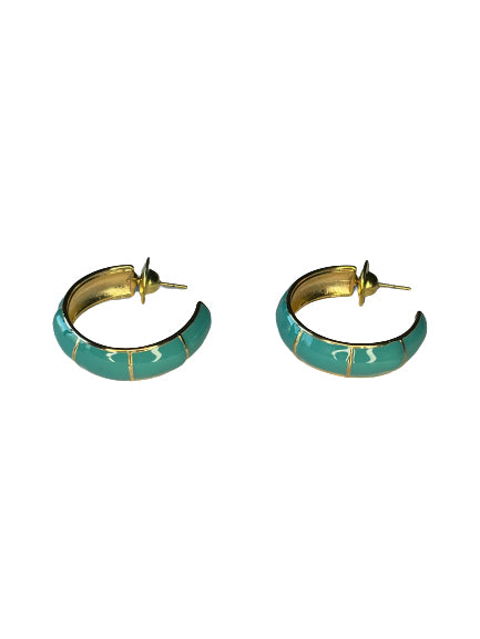 Turquoise Hoop Earrings