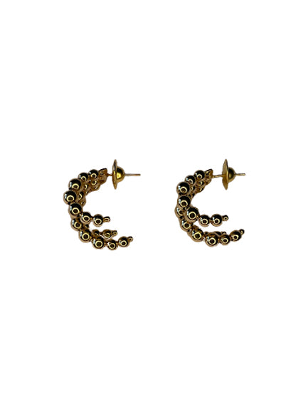 Gold Triple Hoop Earrings