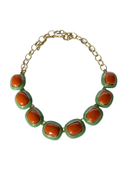Green and Orange Necklace