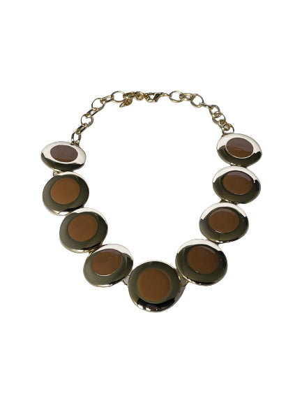 Chocolate and Gold Necklace