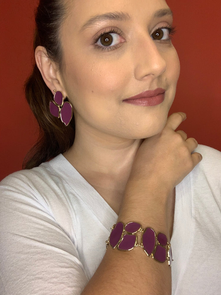 Purple Elements Earrings